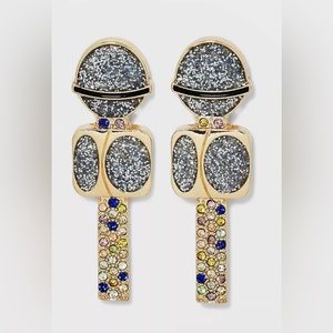 NWT SUGARFIX by BaubleBar Drop The Mic Statement Earrings
